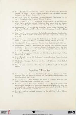 Teppiche / Textilien (Nr. 117 -129)