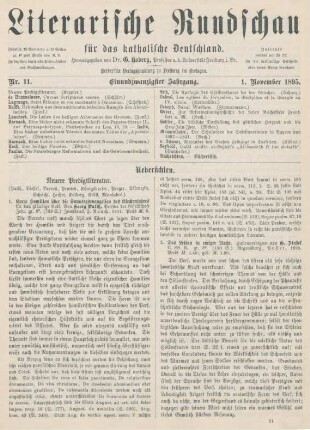 321-324 Neuere Predigtliteratur