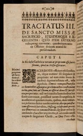 222-231, Caput I - II