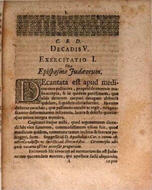 Georgii Wolfgangi Wedelii Exercitationum Medico-Philologicarum Sacrarum Et Profanarum Decas .... 5