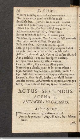 Actus Secundus.