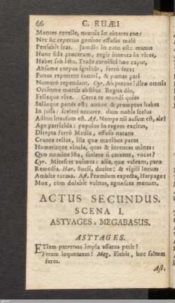 Actus Secundus.