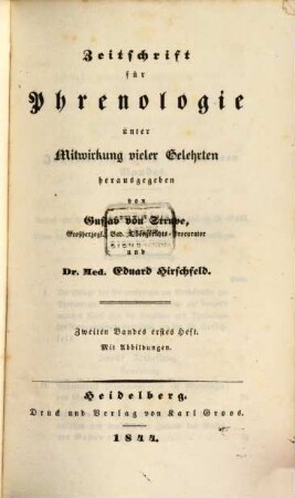 Zeitschrift für Phrenologie. 2, 2. 1844