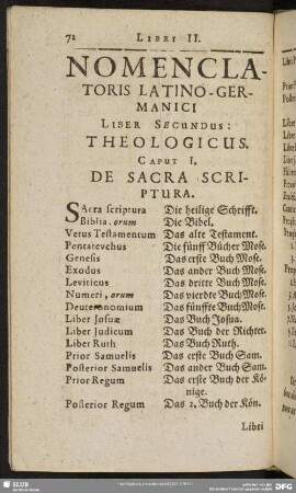 Liber Secundus: Theologicus