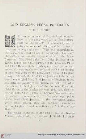 12: Old English legal portraits