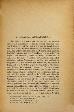 Studien über das Veratrin : Inaugural-Dissertation der Univ. Freiburg in Baden