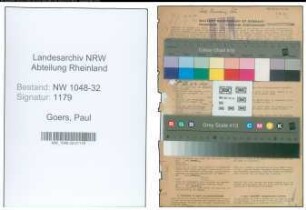 Entnazifizierung Paul Goers , geb. 02.04.1891 (Beamter)