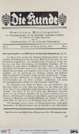 6: Brandgrubengräber von Möllenbeck, Kr. Grafschaft Schaumburg