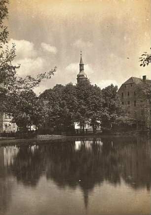 Pulsnitz, Stadt : Pulsnitz. Schloßteich
