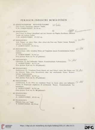 Persisch-Indische Miniaturen (Nr. 475-486)