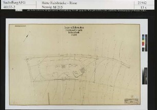 Lage - und Höhenplan des Ferdinand Schachts Rothenfurth
