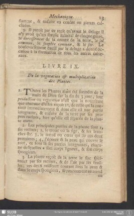 Livre IX. De la vegetation & multiplication des Plantes