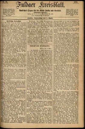 Ausgabe vom Donnerstag, den 05. April 1883.