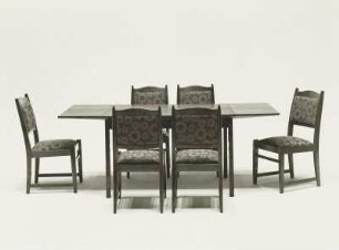 Eßtisch : Eßtisch mit sechs Stühlen (1976; Möbelkombinat Erfurt (MKE))