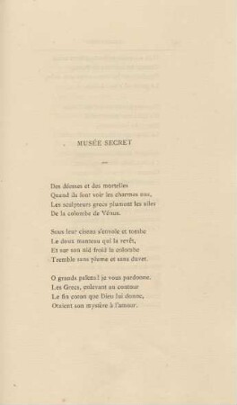 Musée Secret