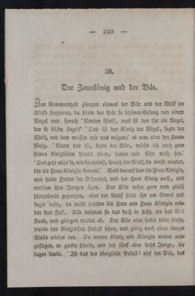 38. Der Zaunkönig und der Bär.