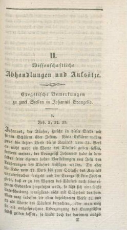 281-287 Exegetische Bemerkungen zu zwei Stellen in Johannis Evangelio