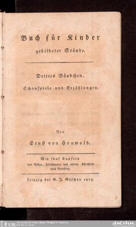 3: Schauspiele und Erzählungen