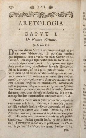 Capvt I. De Natura Virtutis.