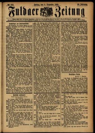 Ausgabe vom Freitag, den 08. Dezember 1893.