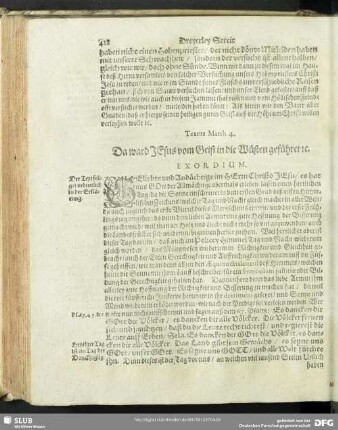 XVIII. Von Christi dreyfacher Versuchungs-Reise