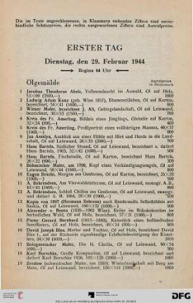 Ölgemälde (Nr. 1-227)