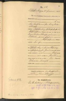 Standesamtsbuch der Stadt Aschaffenburg: Geburten 365/1900 - 184/1901