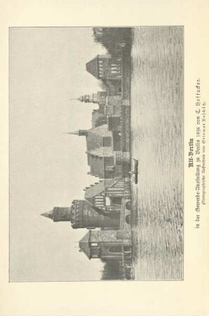 Alt-Berlin in der Gewerbe-Ausstellung zu Berlin 1896 von C. Hoffacker. Photographische Aufnahme von Ottomar Anschütz