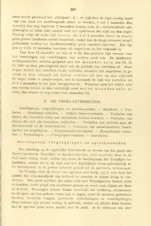II. De proza-letterkunde