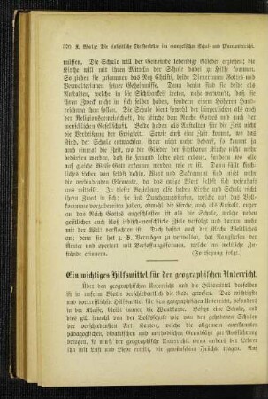 ¬Ein¬ wichtiges Hilfsmittel für den geographischen Unterricht