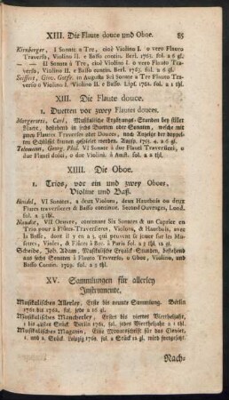 XIII. Die Flaute douce