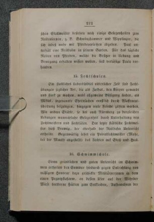 16. Schwimmschule.