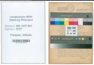 Entnazifizierung Wilhelm Pahlplatz , geb. 14.07.1902 (Fahrhauer)