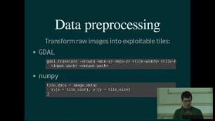 Geospatial data processing for image automatic analysis