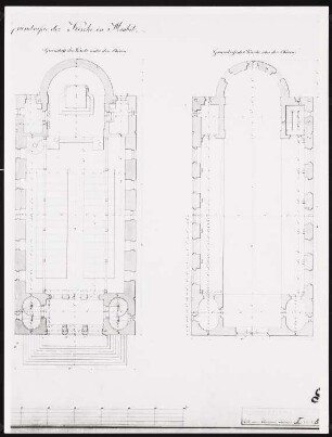 Johanniskirche, Berlin-Moabit Ergänzungsbauten: Grundrisse