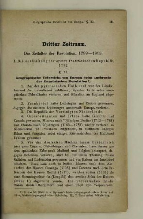 Dritter Zeitraum. Das Zeitalter der Revolution, 1789-1815