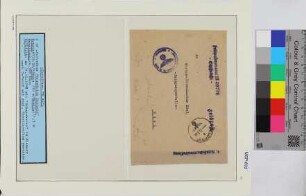 Dienst-Brief Doppelverwendung (1.: I. U-Ausbildungsabteilung Plön), Schiffsname/Landeinheit: Z 16 / Friedrich Eckholt; Frankatur, Mi.-Nr.: [Keine]; Poststempel: Feldpost g 22.8.42; Nebenstempel: Briefstempel Kommando Feldpost-Nr. M 03772