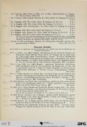 Historische Medaillen (Nr. 27-65)