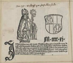 Bildnis des Grafen Albrecht IV. von Wernigerode, Bischof von Halberstadt