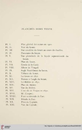 Planches hors texte