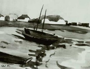 Hiddensee - Fischerboote in Neuendorf