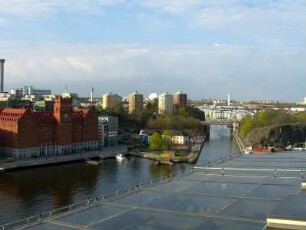 Stockholm: Bebauung am Quai für Kreuzfahrtschiffe