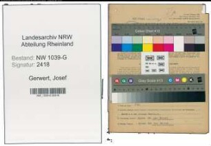 Entnazifizierung Josef Gerwert , geb. 22.12.1904 (Arbeiter)