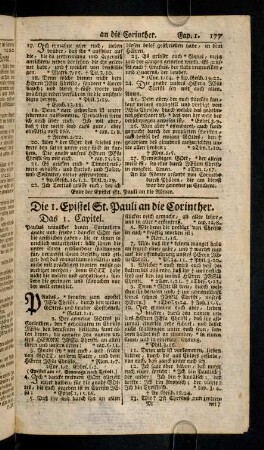 177-191, 7. Die 1. Epist. St. Pauli an die Corinther