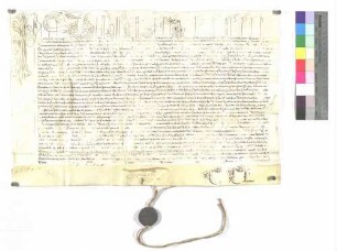 Bulle über die Aufschwörung des Ellwanger Kapitularen Johann Adam Truchseß von Höfingen.