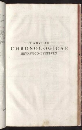 Tabulae Chronologicae Brunsvico-Luneburg.