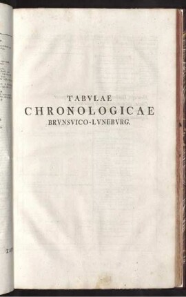 Tabulae Chronologicae Brunsvico-Luneburg.
