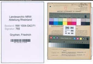 Entnazifizierung Friedrich Gryphan , geb. 06.05.1895 (Mechaniker)