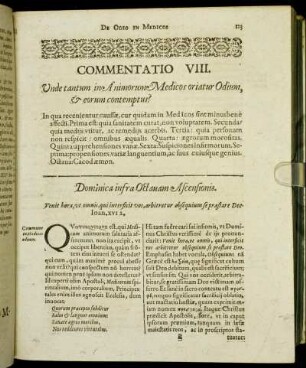 Commentatio VIII. Unde tantum in Animorum Medicos oriatur Odium, & eorum contemptus?