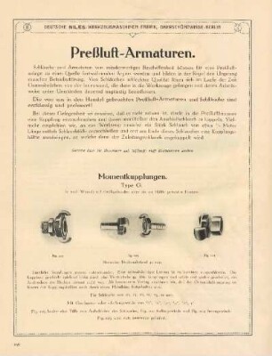 Preßluft-Armaturen